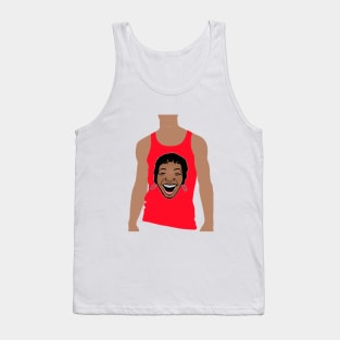 black girl in red shirt Tank Top